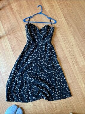 chinese dress ladies Vintage 80s Betsey Johnson Punk Label Black Lace Strapless Party Dress